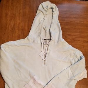 ❤Victoria's Secret PINK boyfriend crop hoodie